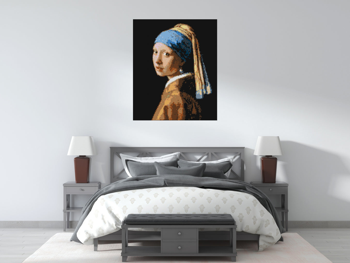 Girl with a Pearl Earring by Johannes Vermeer - Brick Art Mosaic Kit