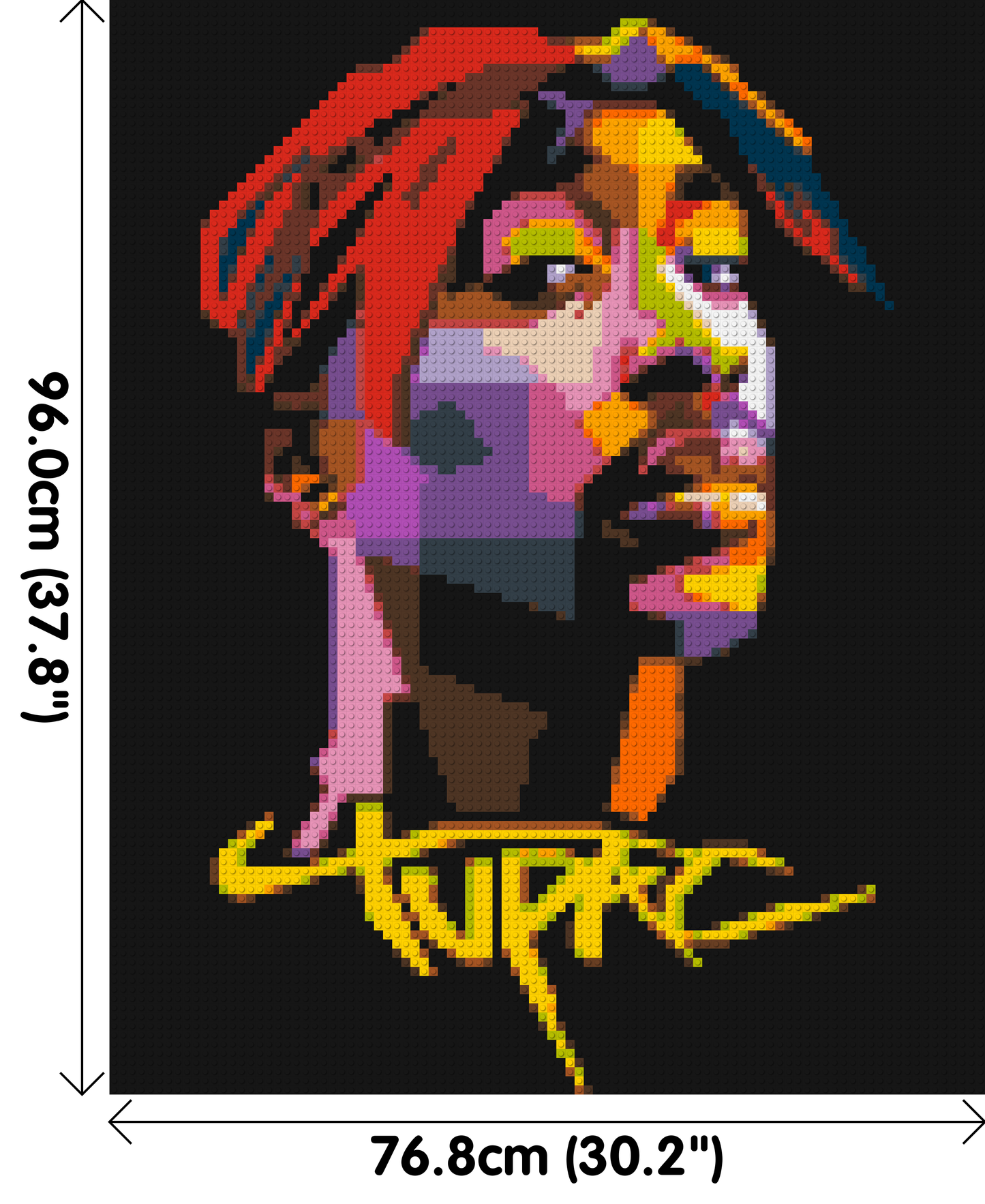 Tupac Shakur - Brick Art Mosaic Kit