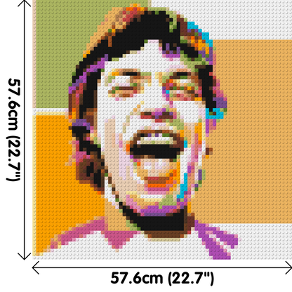 Mick Jagger - Brick Art Mosaic Kit