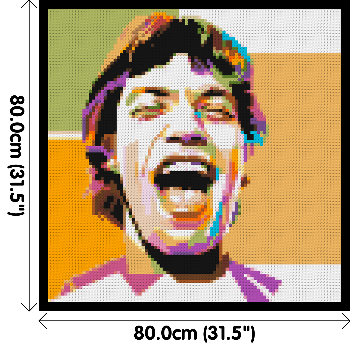 Mick Jagger - Brick Art Mosaic Kit