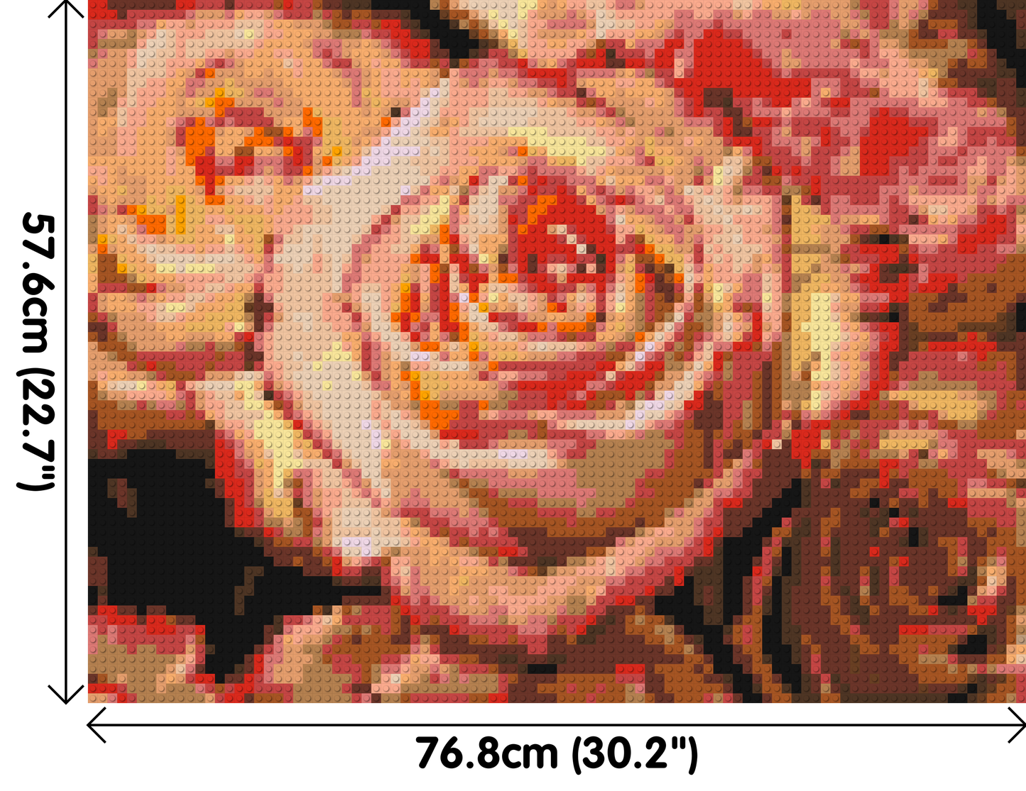Pink Roses - Brick Art Mosaic Kit