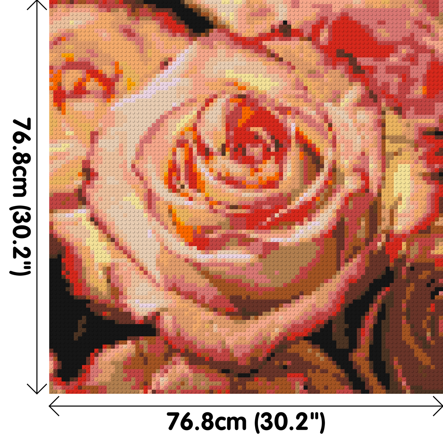 Pink Roses - Brick Art Mosaic Kit