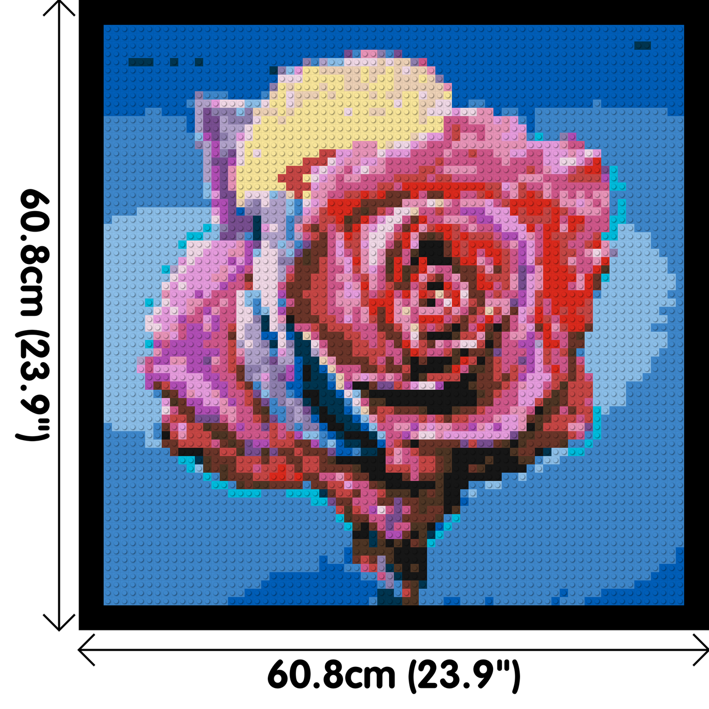 Colourful Rose - Brick Art Mosaic Kit
