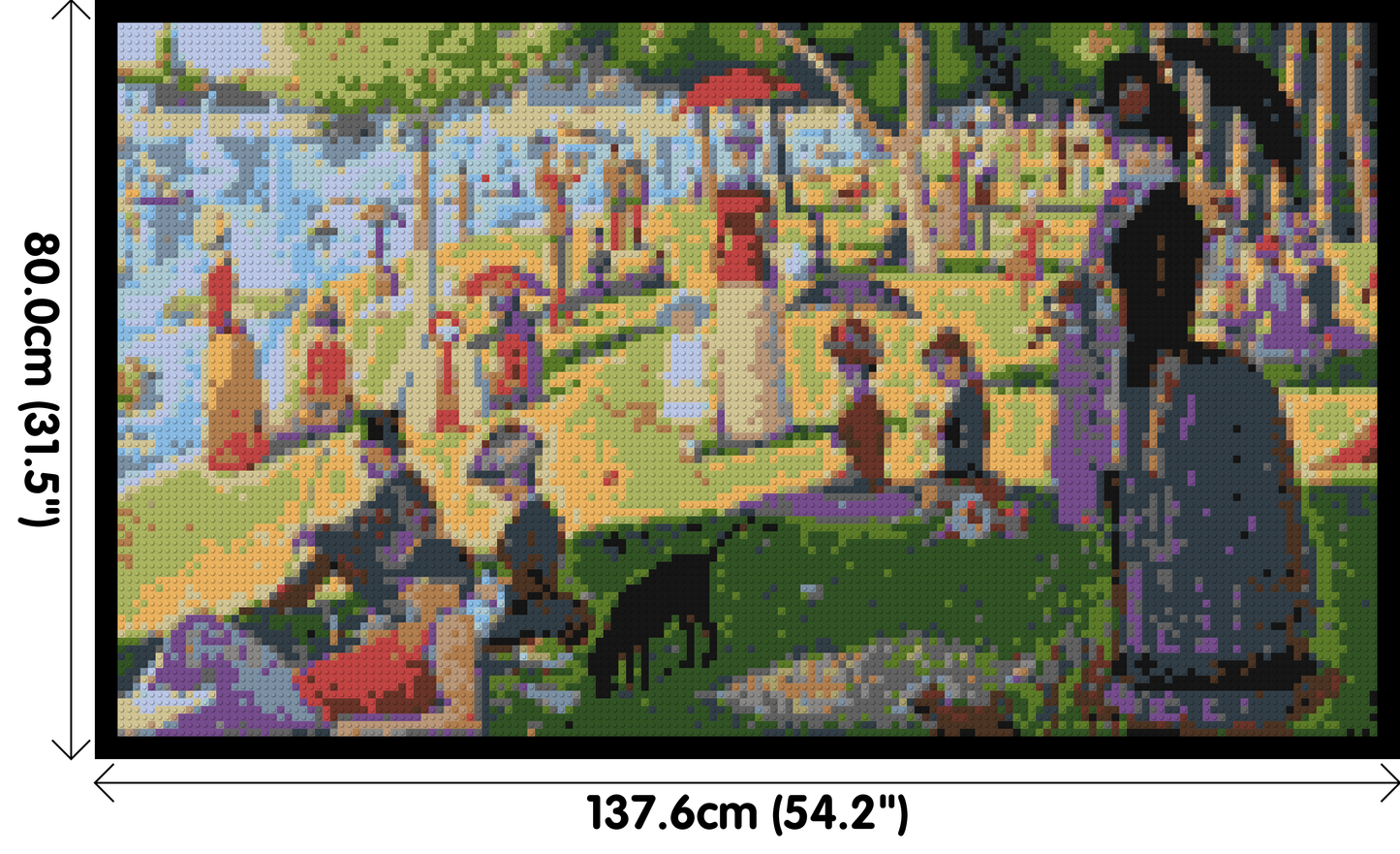 Sunday On La Grande Jatte by Georges Seurat  - Brick Art Mosaic Kit