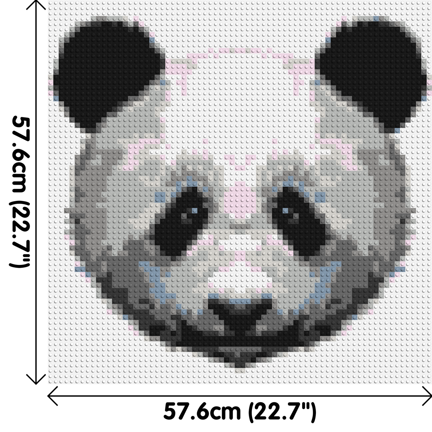 Panda - Brick Art Mosaic Kit 3x3 large