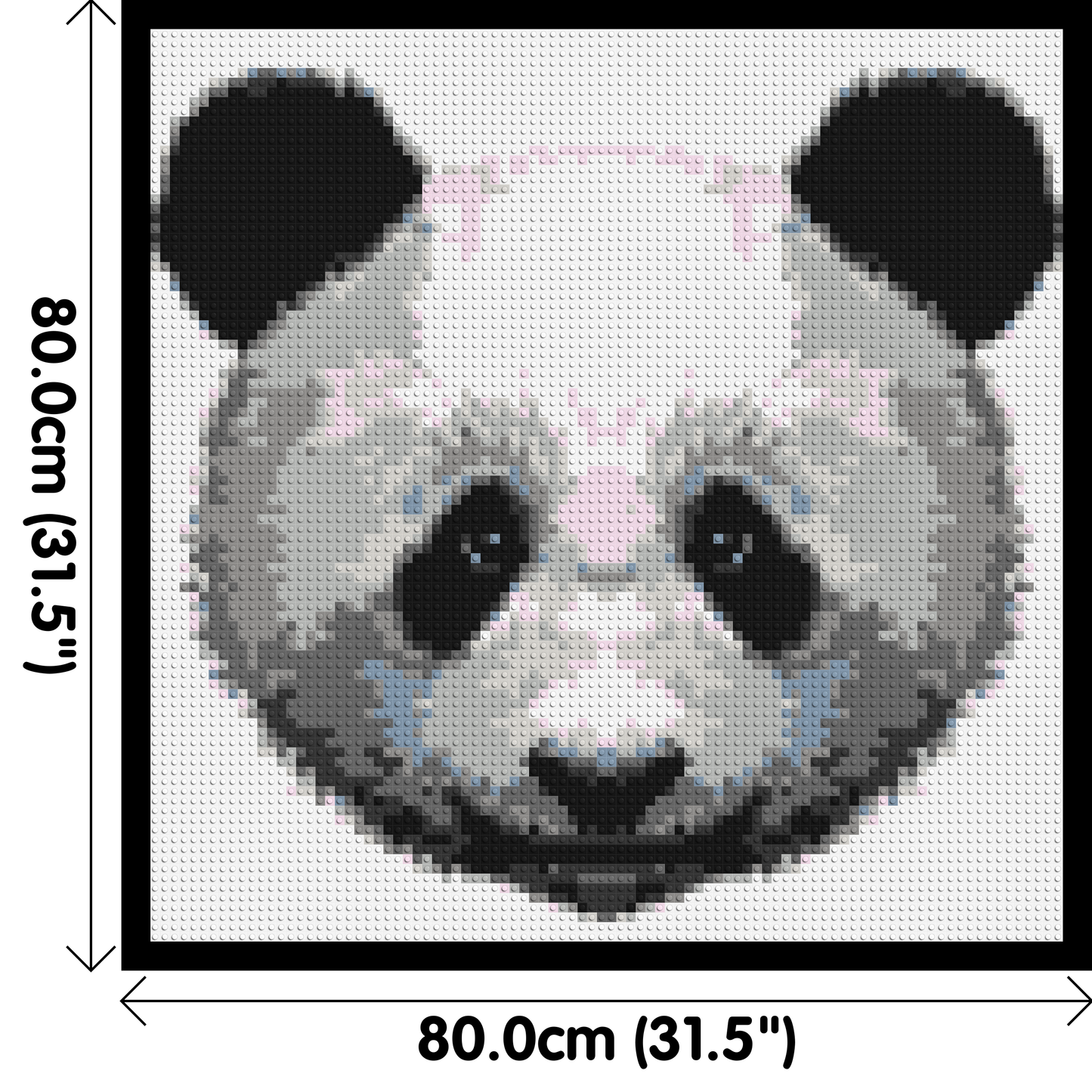 Panda - Brick Art Mosaic Kit 4x4 large