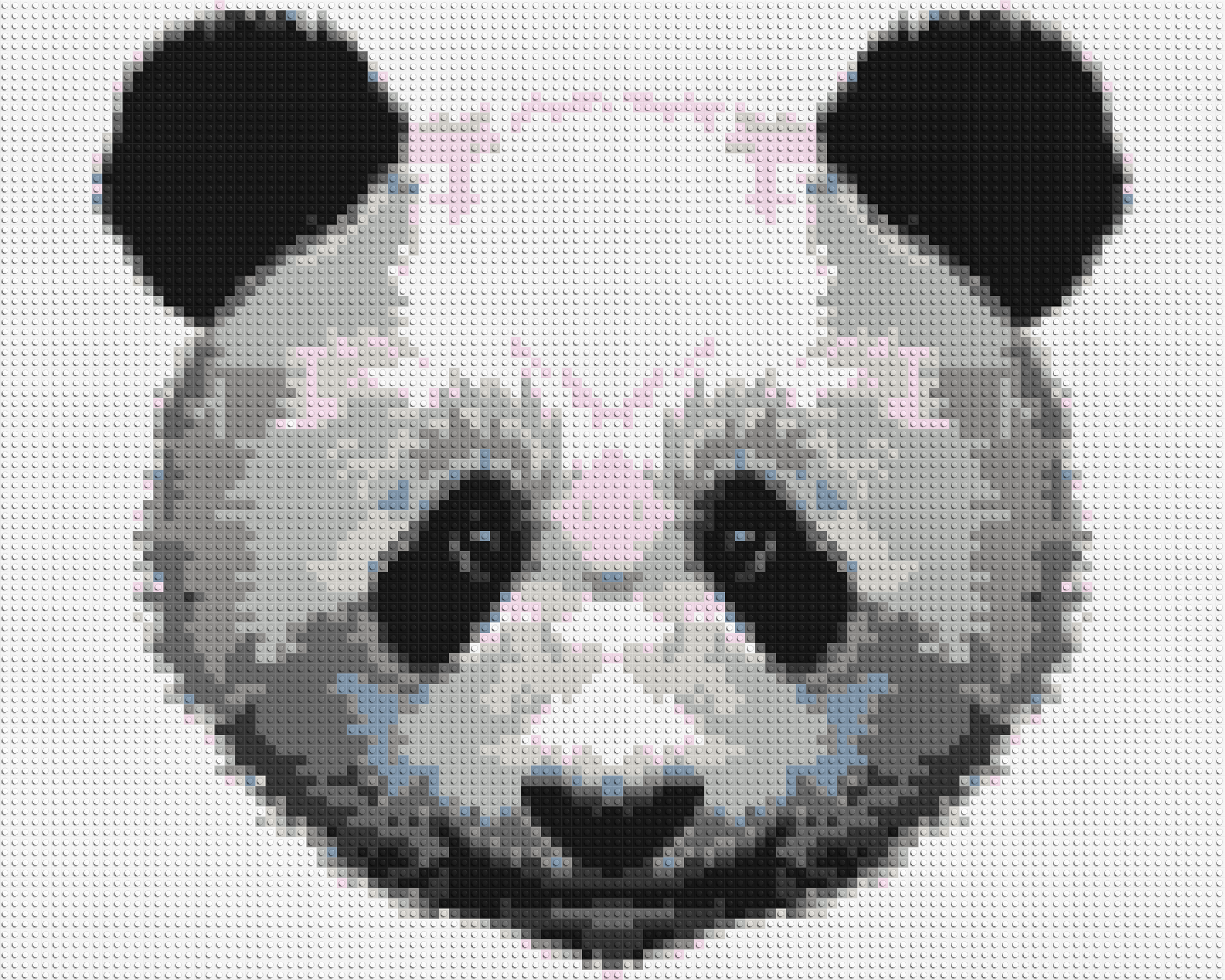 Panda - Brick Art Mosaic Kit 5x4 large