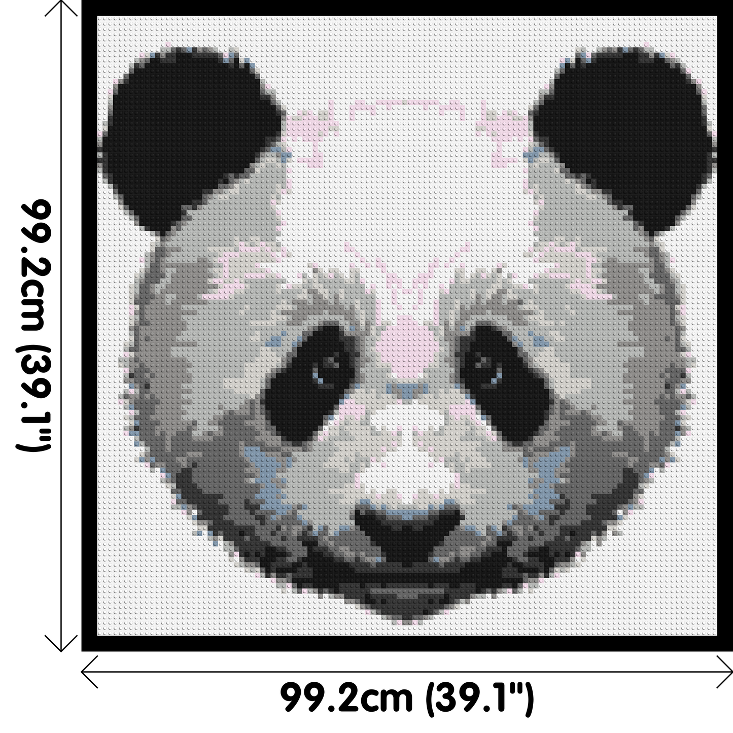 Panda - Brick Art Mosaic Kit 5x5 large