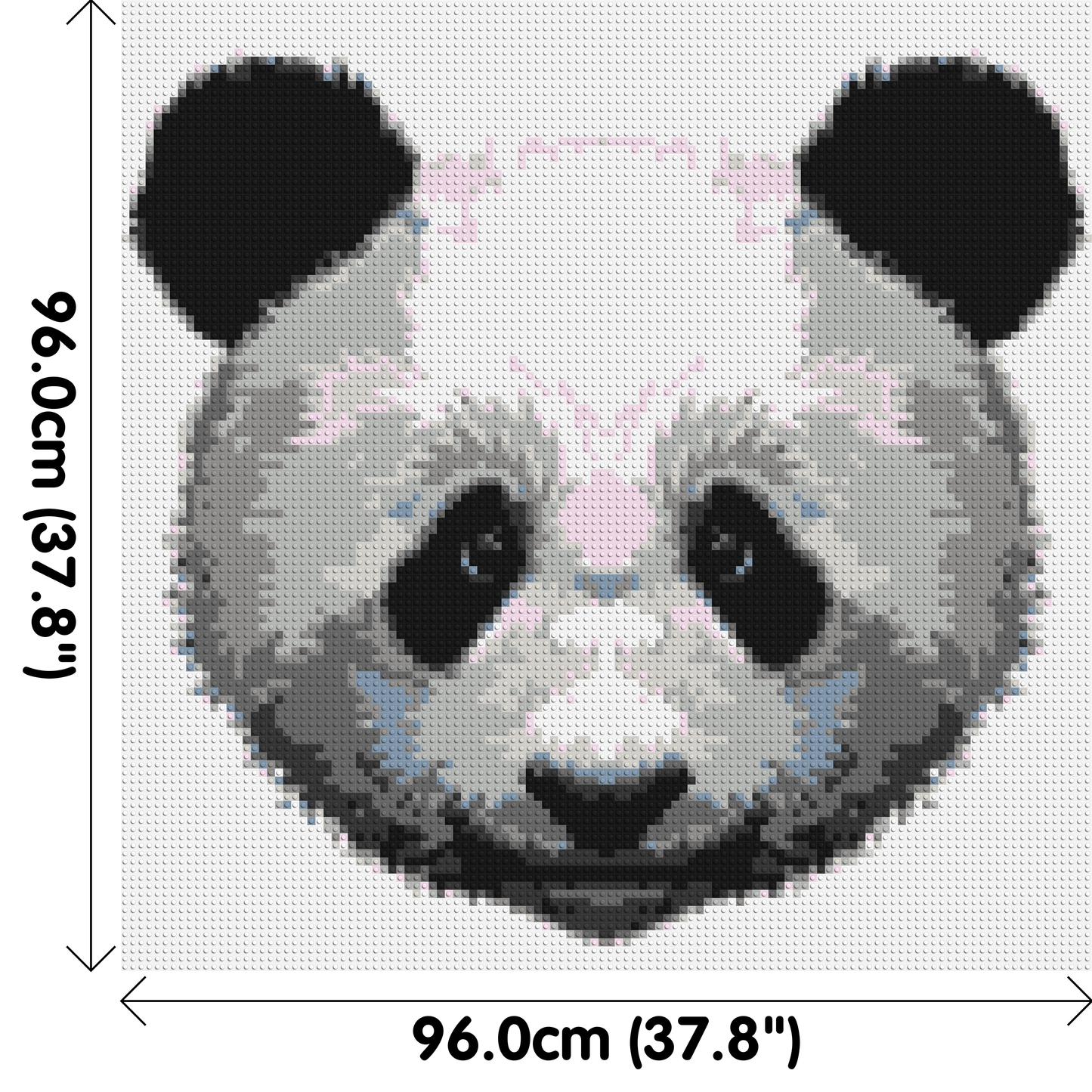 Panda - Brick Art Mosaic Kit 5x5 large