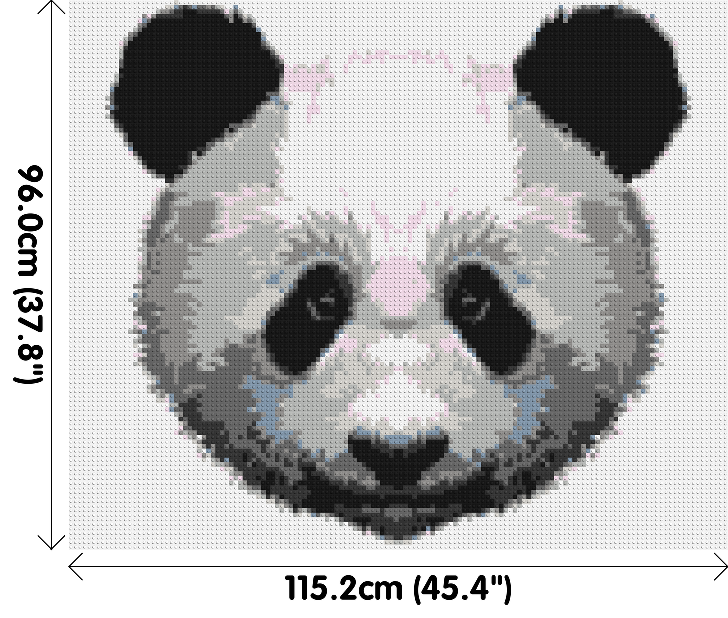 Panda - Brick Art Mosaic Kit 6x5 large