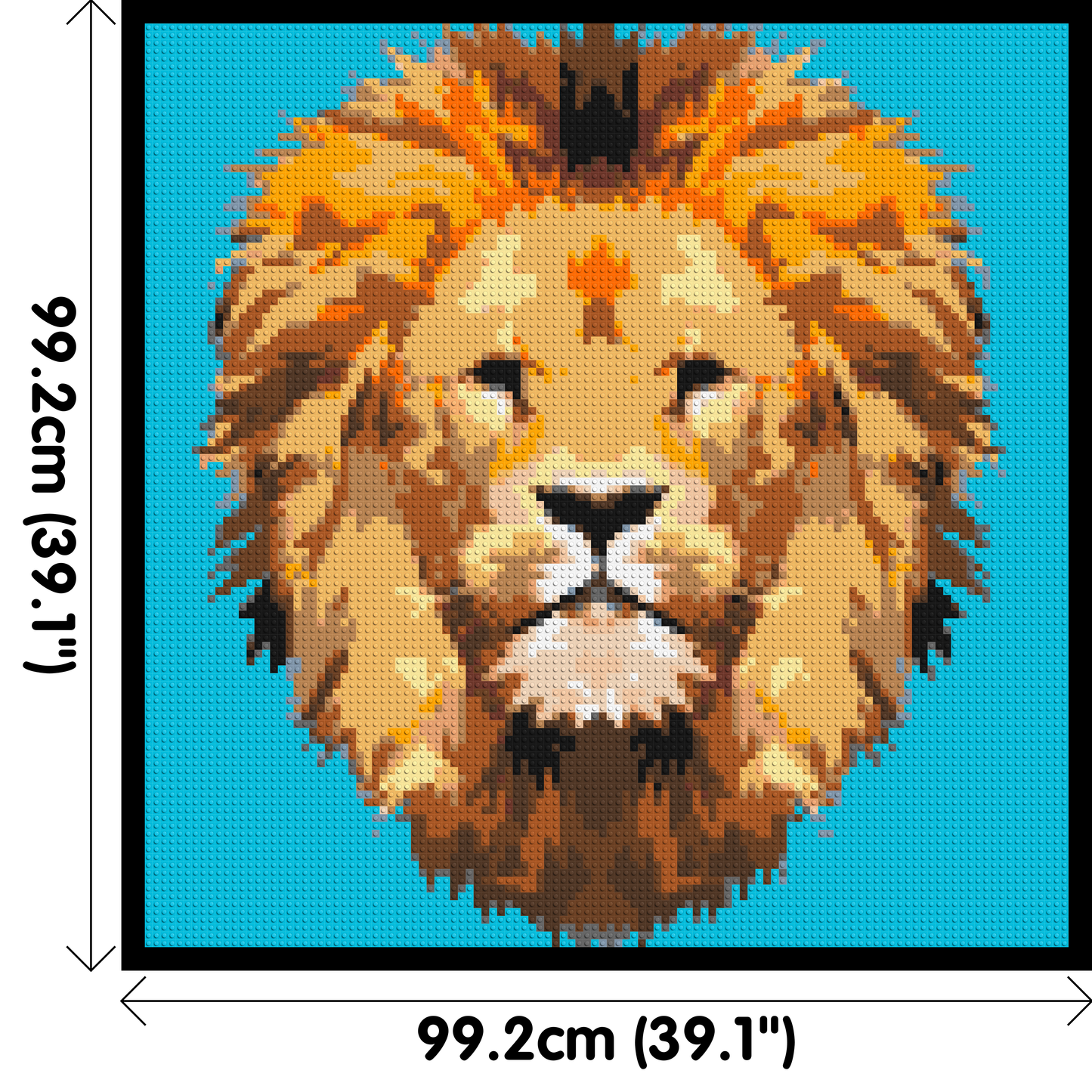 Lion King Pop Art - Brick Art Mosaic Kit 5x5 large