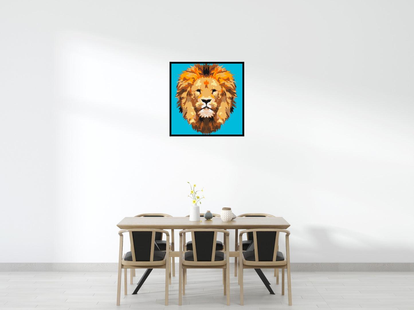 Lion King Pop Art - Brick Art Mosaic Kit 5x5 large