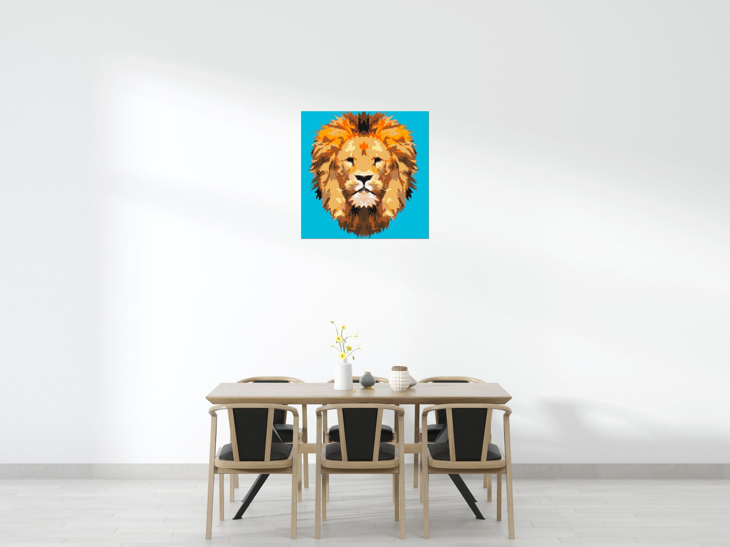 Lion King Pop Art - Brick Art Mosaic Kit 5x5 large