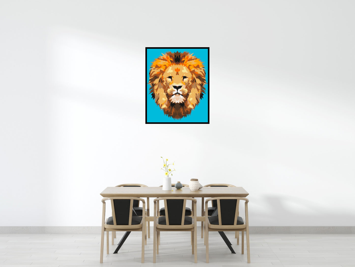 Lion King Pop Art - Brick Art Mosaic Kit 5x6 large