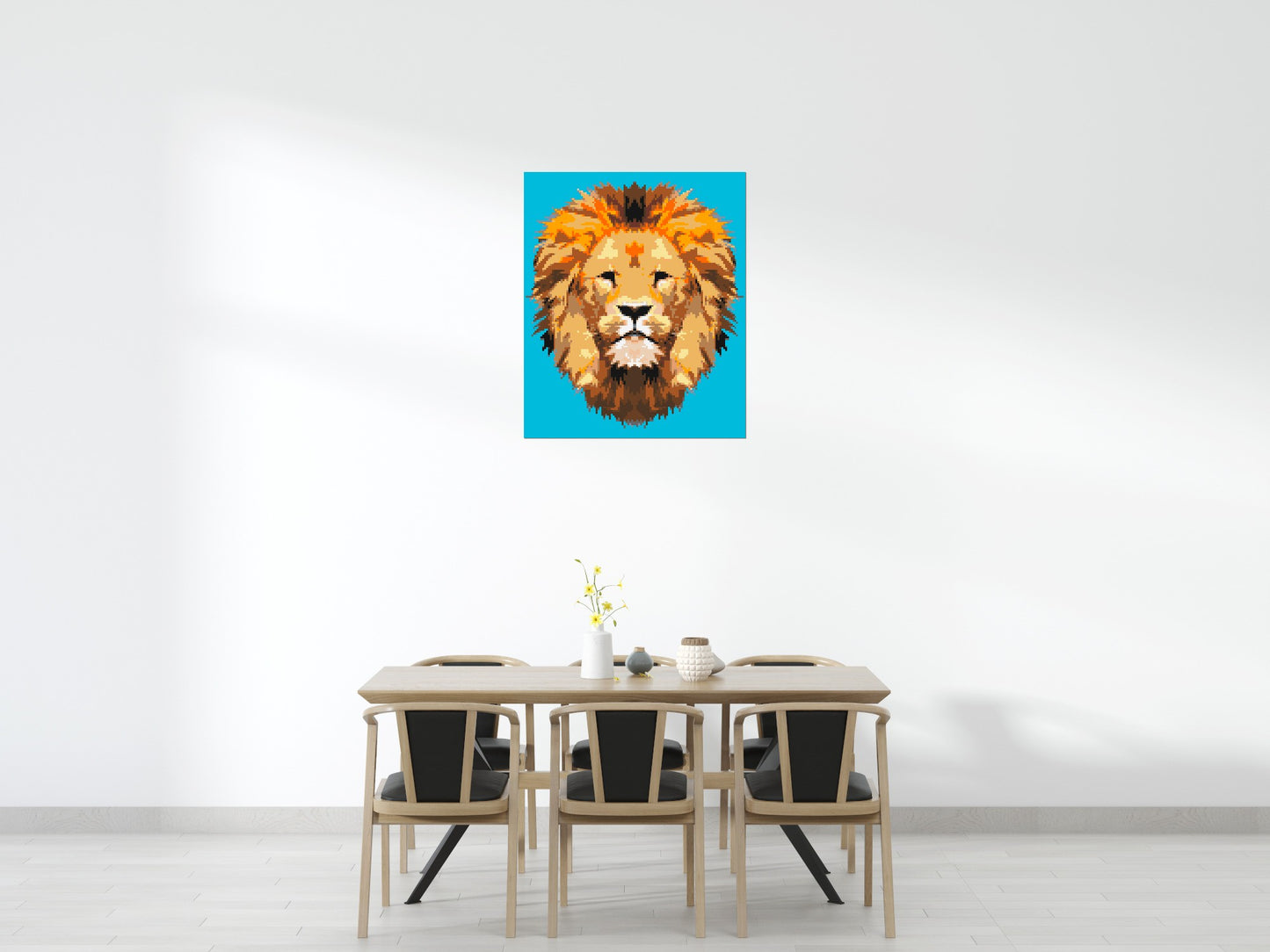 Lion King Pop Art - Brick Art Mosaic Kit 5x6 large