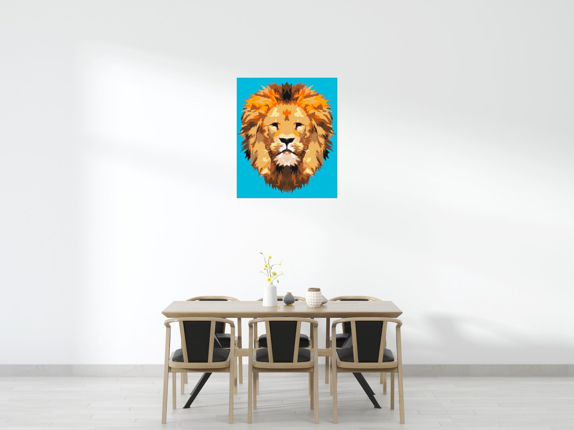 Lion King Pop Art - Brick Art Mosaic Kit 5x6 scene