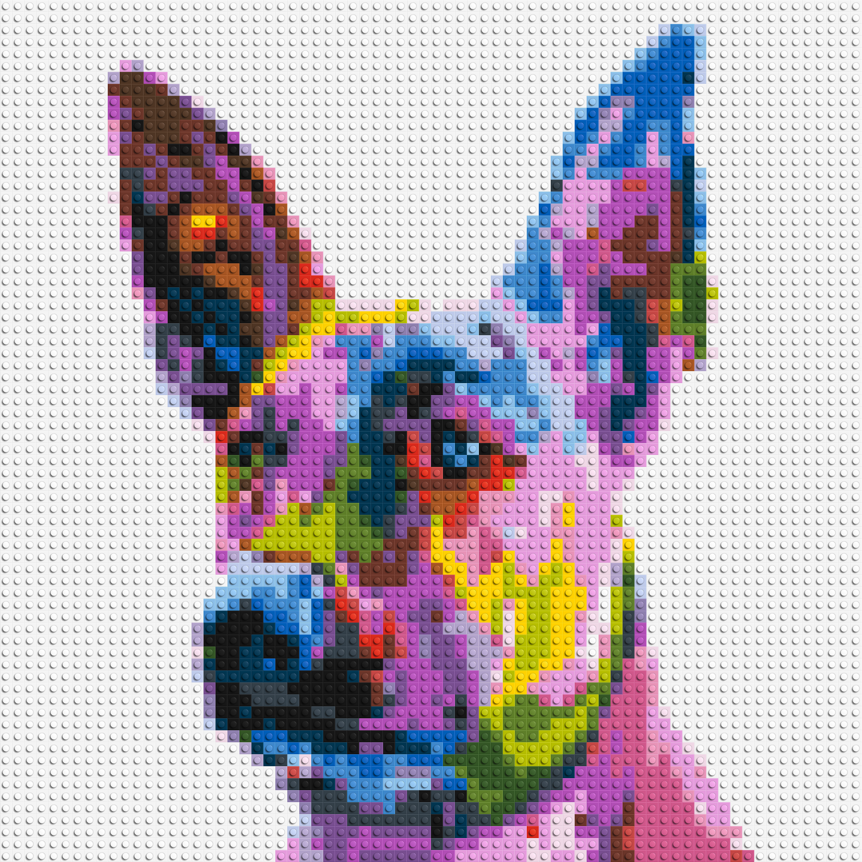 Belgian Malinois Colourful Pop Art - Brick Art Mosaic Kit 3x3 large