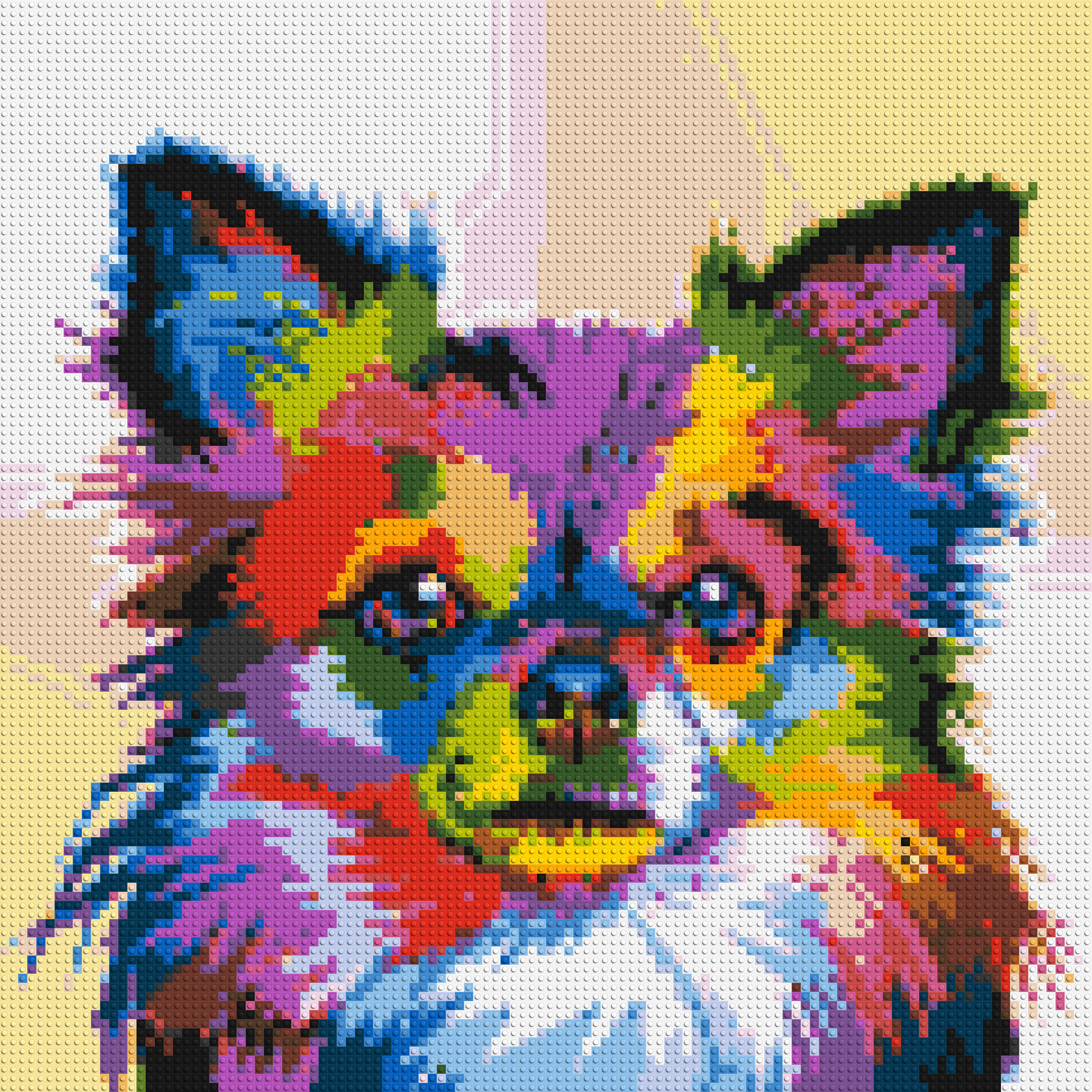 Chihuahua Colourful Pop Art - Brick Art Mosaic Kit 5x5 large