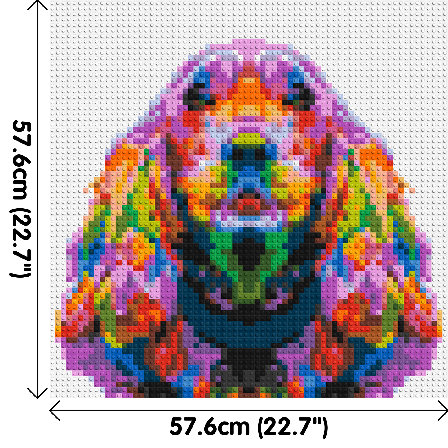 Cocker Spaniel Colourful Pop Art - Brick Art Mosaic Kit 3x3 large