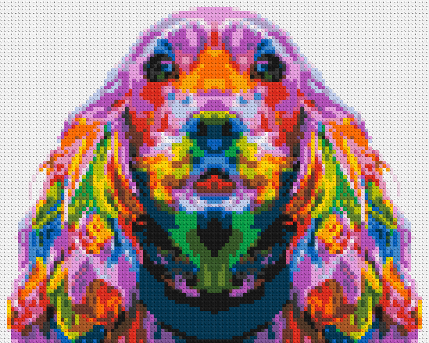 Cocker Spaniel Colourful Pop Art - Brick Art Mosaic Kit 5x4 large