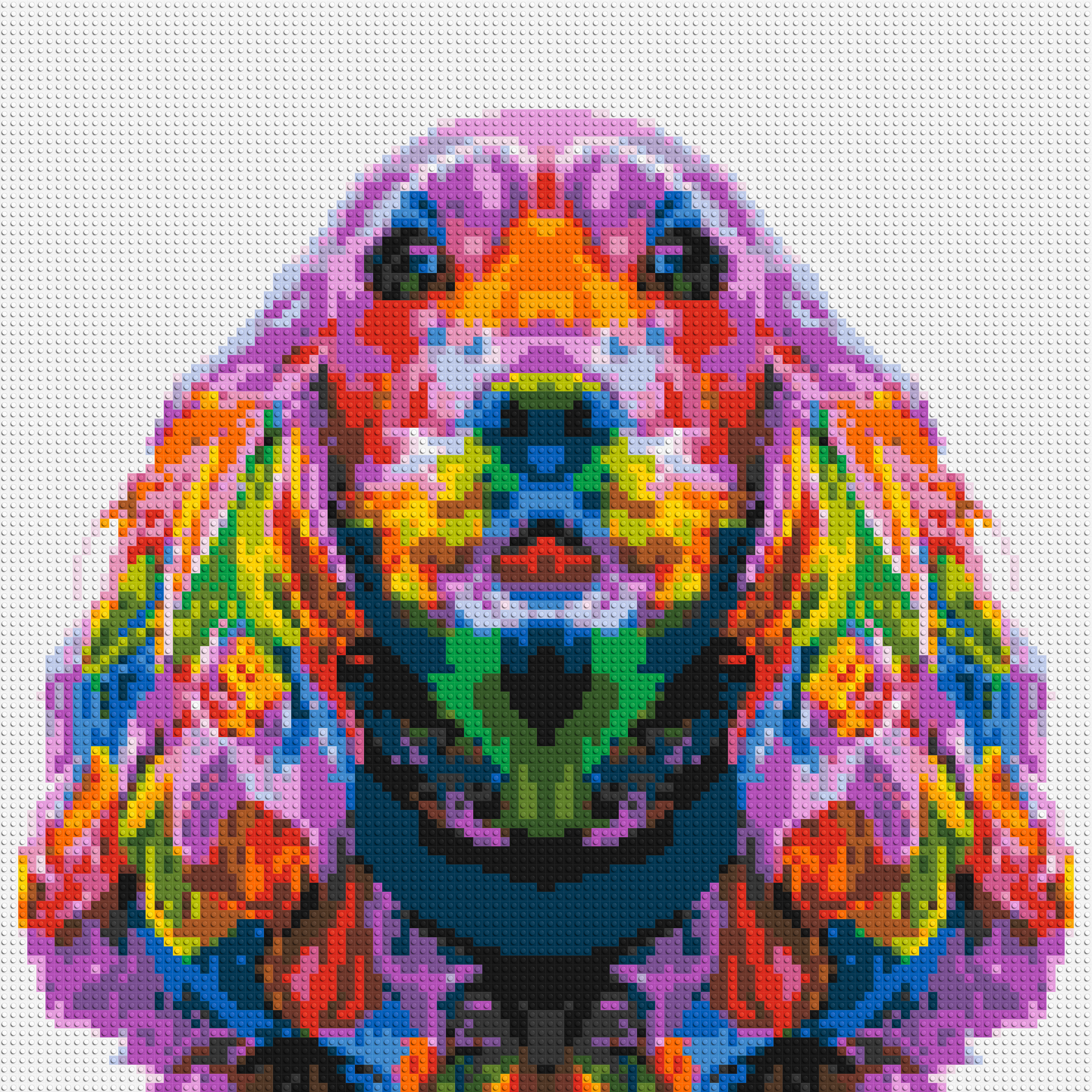 Cocker Spaniel Colourful Pop Art - Brick Art Mosaic Kit 5x5 large