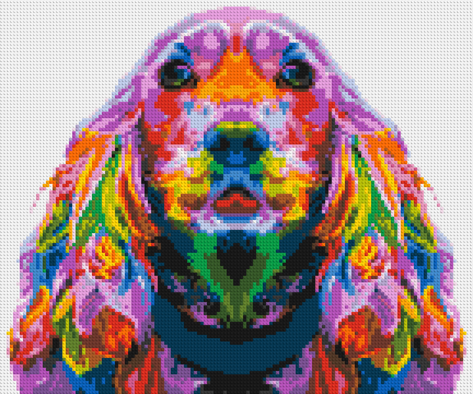 Cocker Spaniel Colourful Pop Art - Brick Art Mosaic Kit 6x5 large