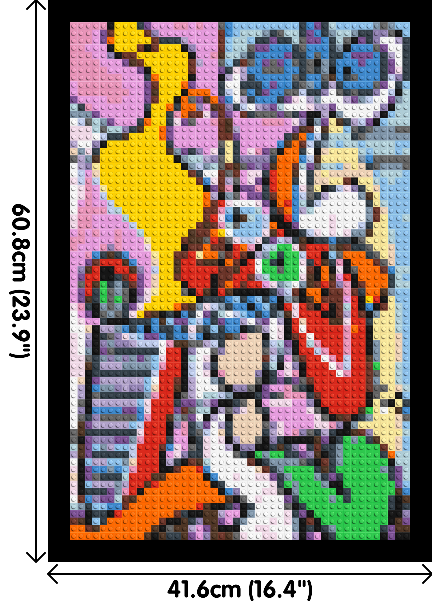 Great Still Life on a Pedestal by Pablo Picasso - Brick Art Mosaic Kit 2x3 dimensions with frame