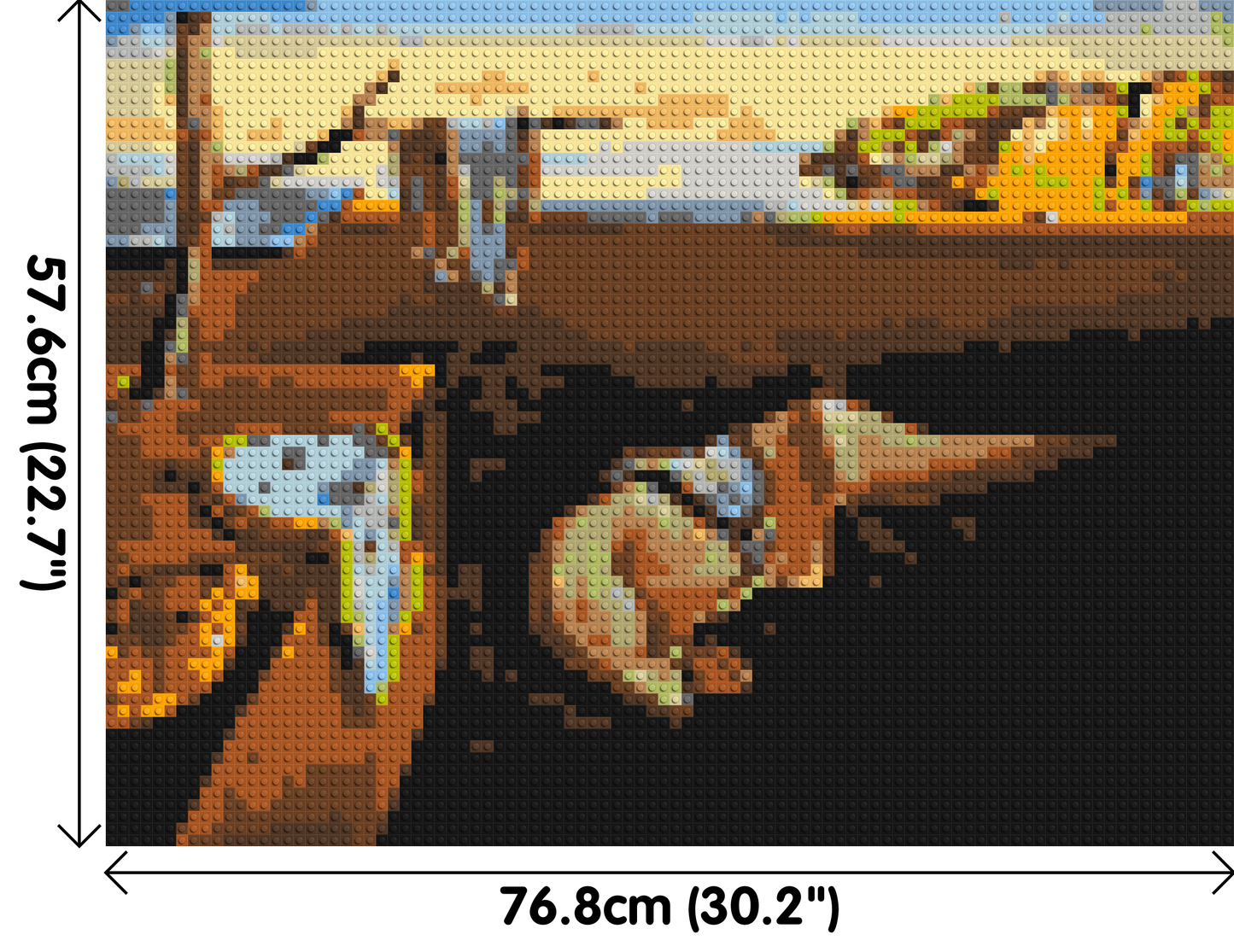 The Persistence of Memory by Salvador Dali - Brick Art Mosaic Kit 4x3 large