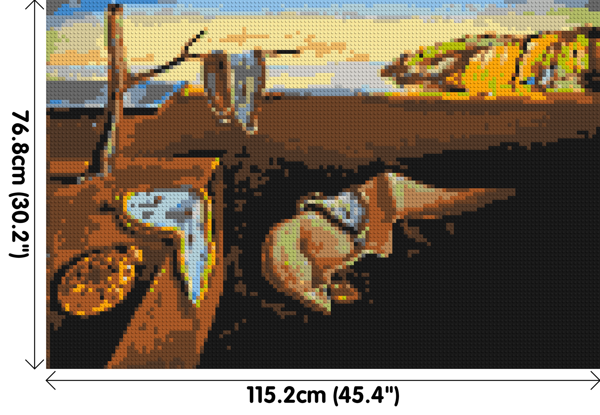 The Persistence of Memory by Salvador Dali - Brick Art Mosaic Kit 6x4 dimensions