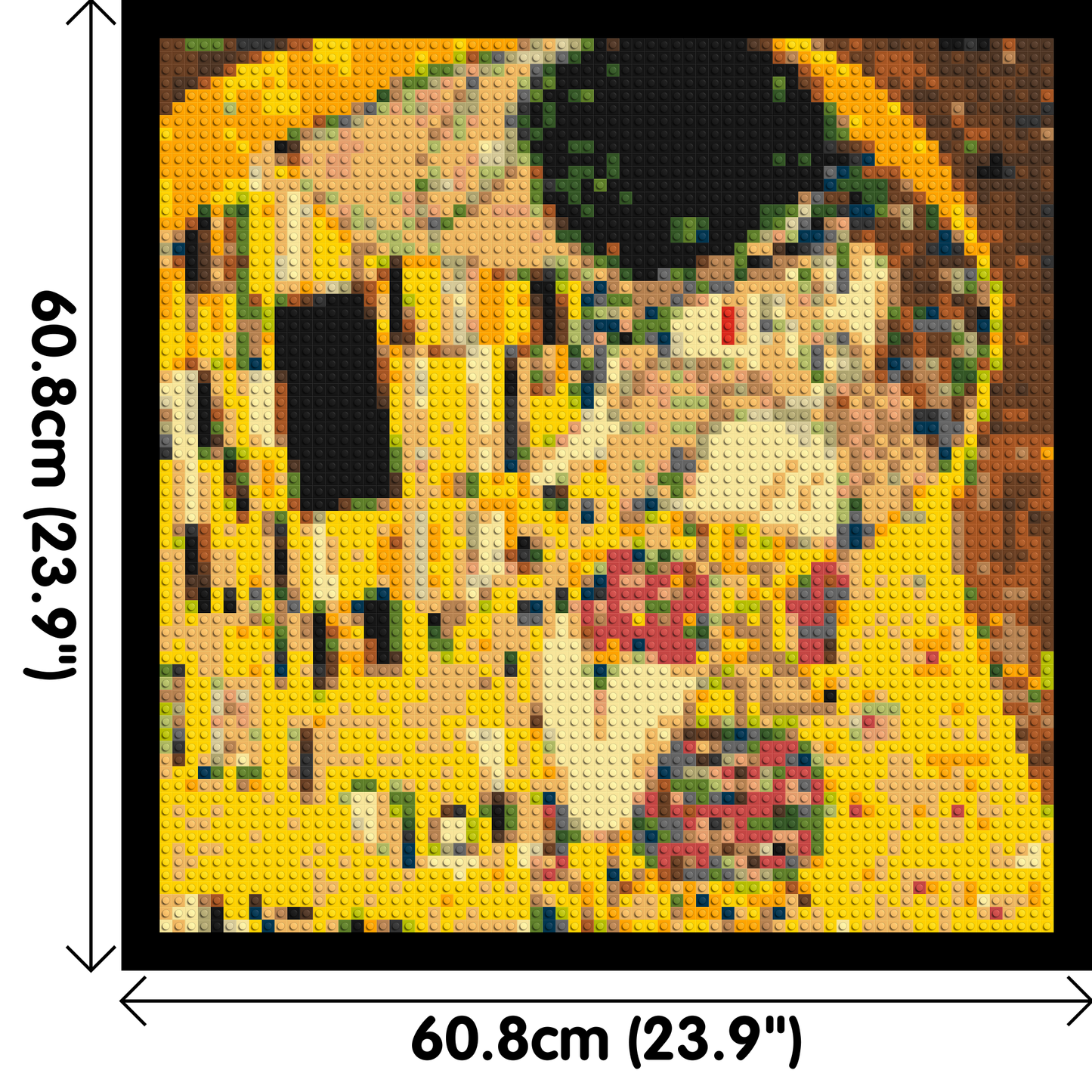 The Kiss by Gustav Klimt - Brick Art Mosaic Kit 3x3 large