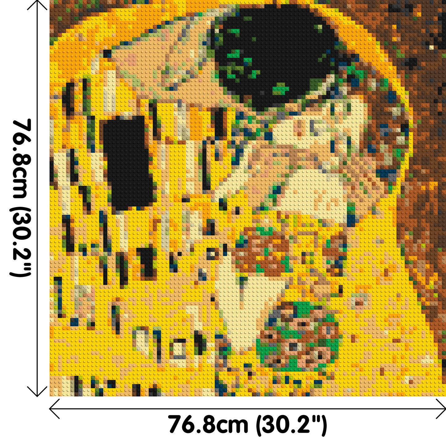 The Kiss by Gustav Klimt - Brick Art Mosaic Kit 4x4 large