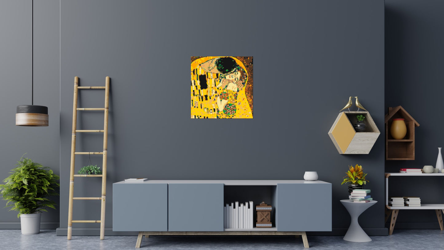 The Kiss by Gustav Klimt - Brick Art Mosaic Kit 4x4 large