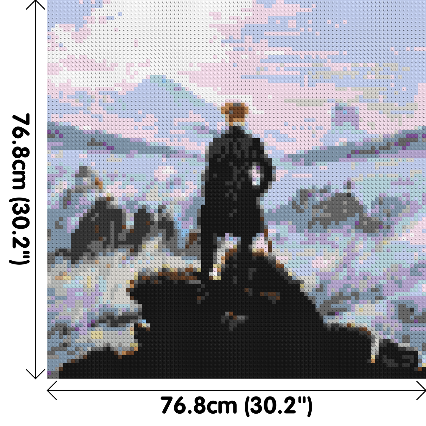 Wanderer Above the Sea of Fog by Caspar D. Friedrich  - Brick Art Mosaic Kit 4x4 large