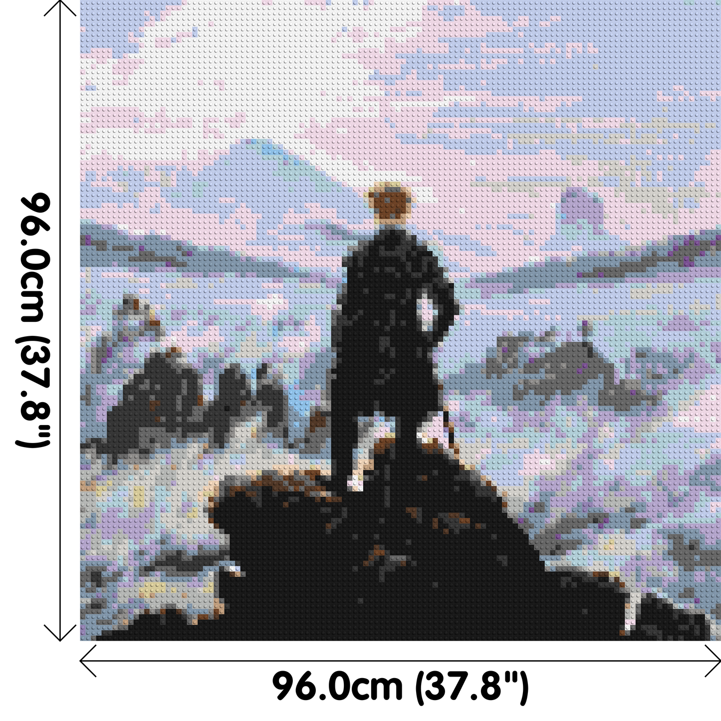 Wanderer Above the Sea of Fog by Caspar D. Friedrich  - Brick Art Mosaic Kit 5x5 large