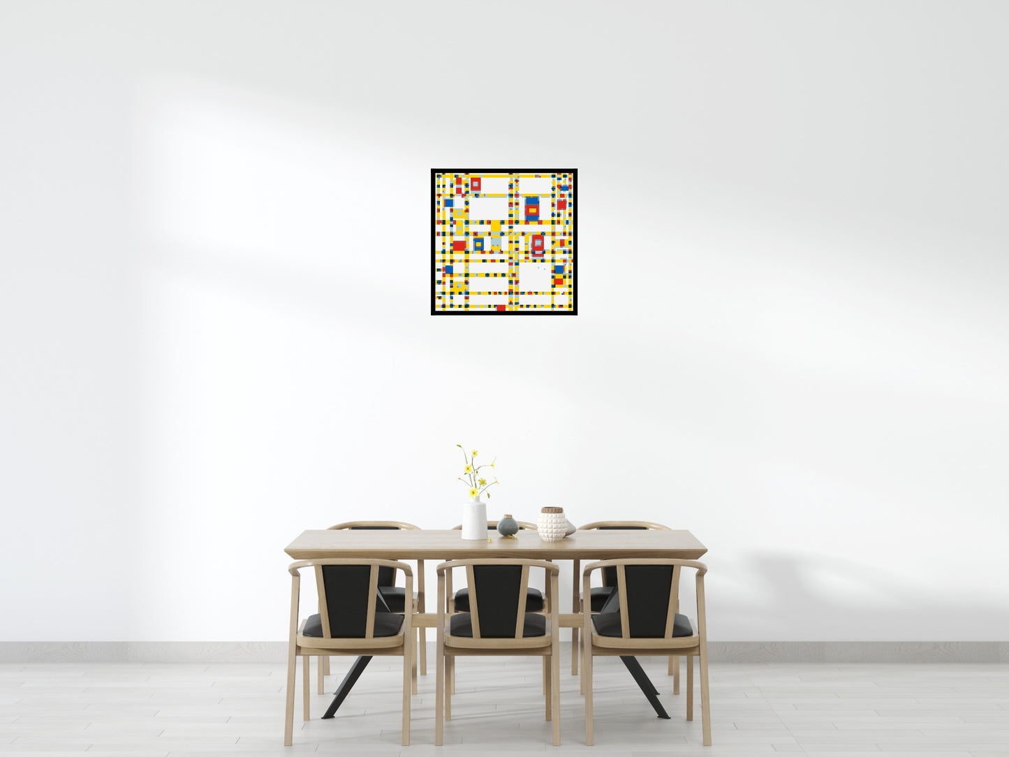 Broadway Boogie Woogie by Piet Mondrian - Brick Art Mosaic Kit 4x4 large