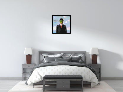 The Son of Man by René Magritte - Brick Art Mosaic Kit 3x3 large