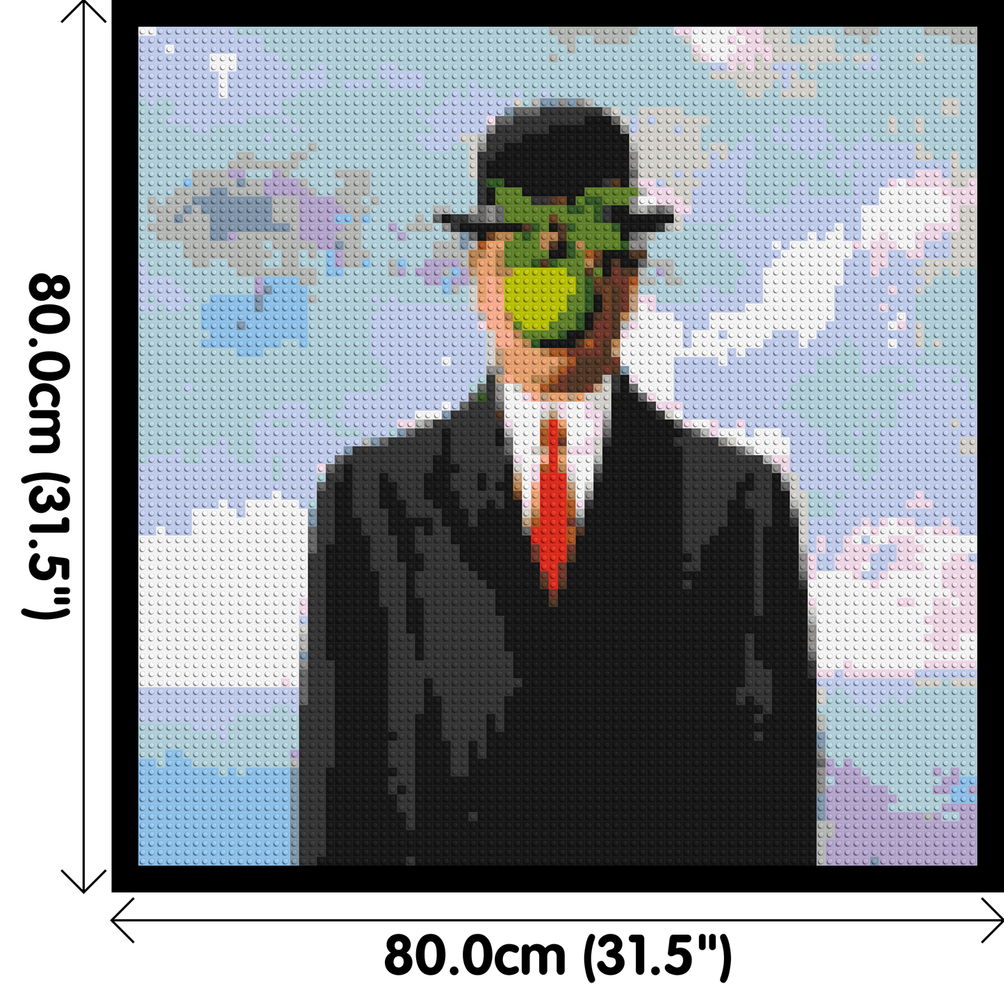 The Son of Man by René Magritte - Brick Art Mosaic Kit 4x4 large