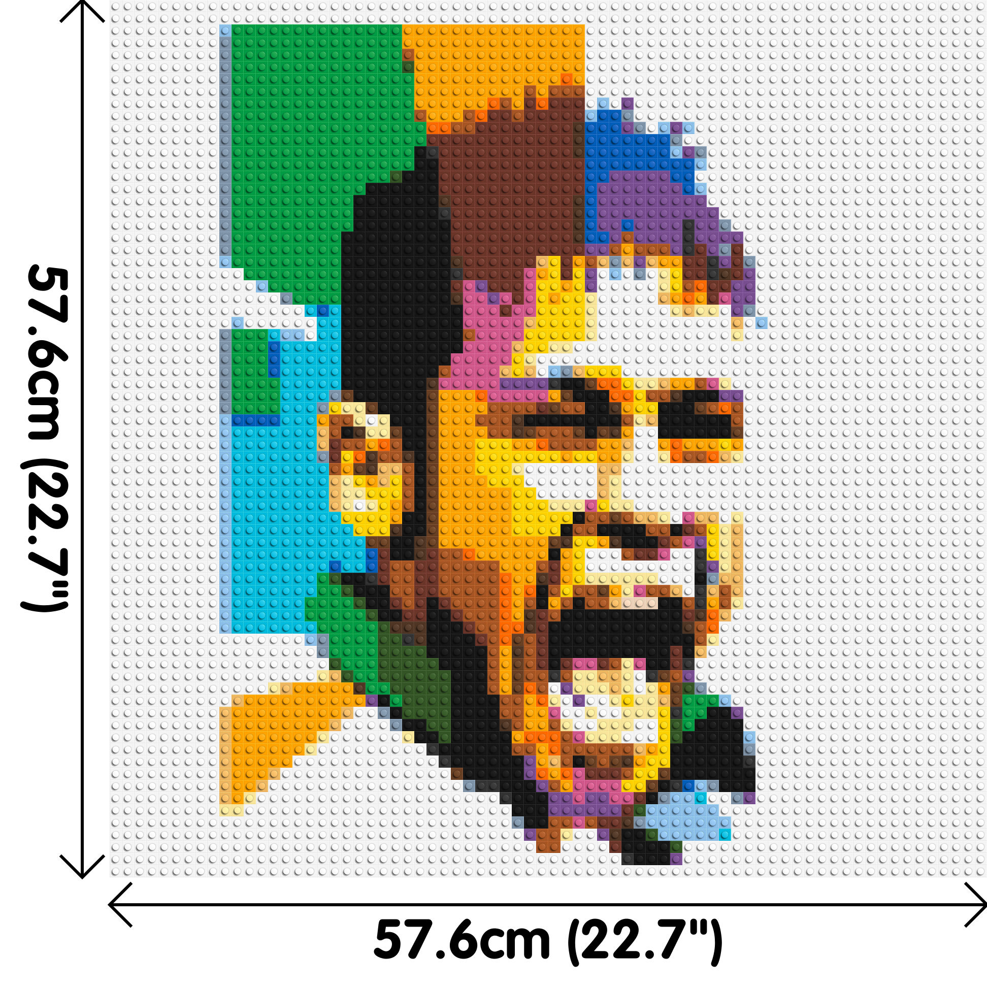 Neymar - Brick Art Mosaic Kit 3x3 dimensions