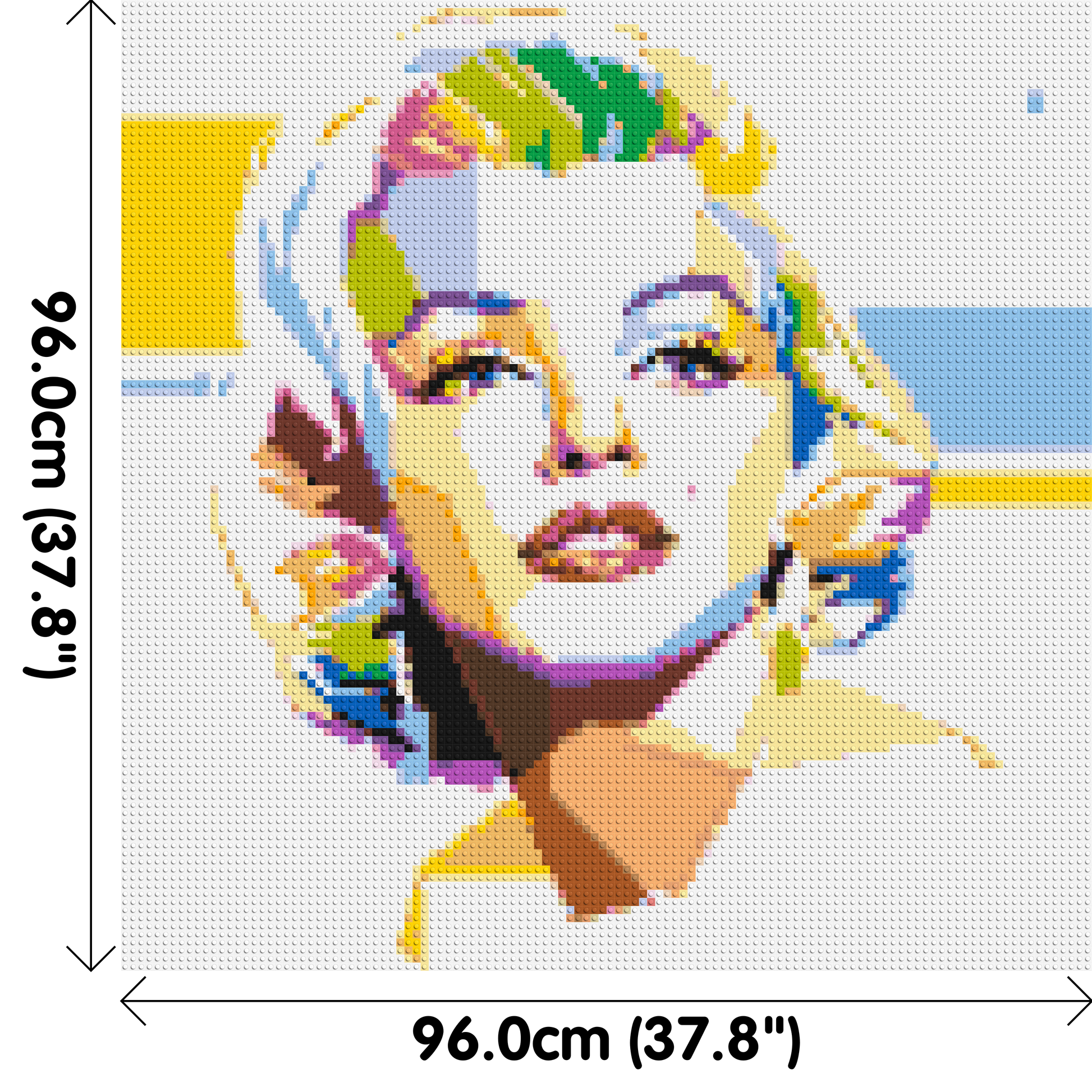 Marilyn Monroe - Brick Art Mosaic Kit 5x5 dimensions