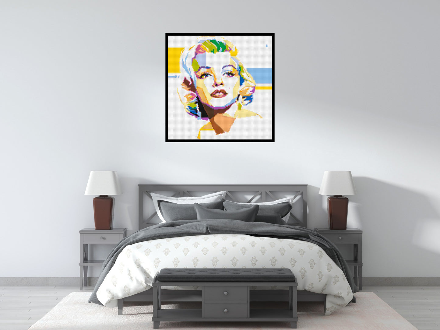 Marilyn Monroe - Brick Art Mosaic Kit 5x5 large