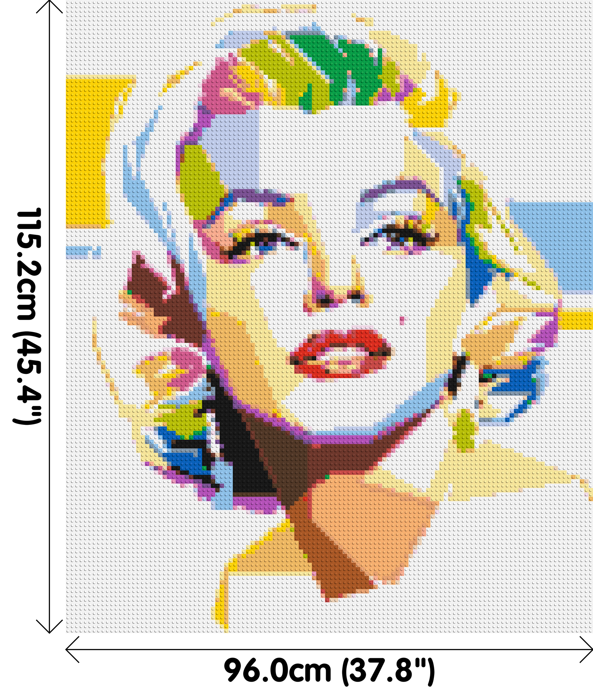 Marilyn Monroe - Brick Art Mosaic Kit 5x6 dimensions