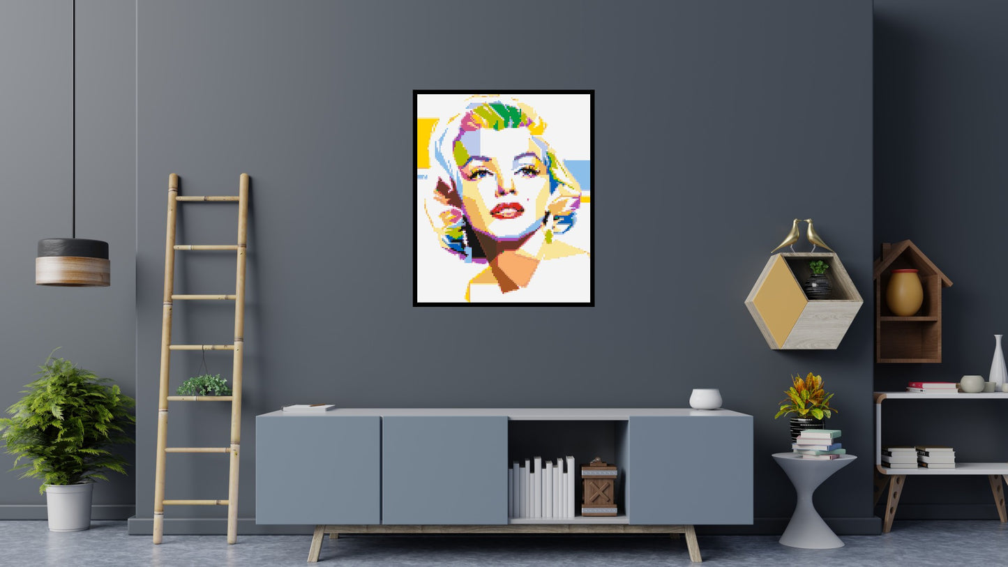 Marilyn Monroe - Brick Art Mosaic Kit 5x6 large