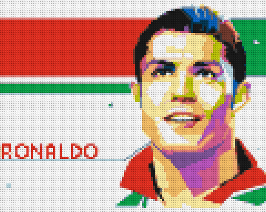 Ronaldo - Brick Art Mosaic Kit 5x4 large