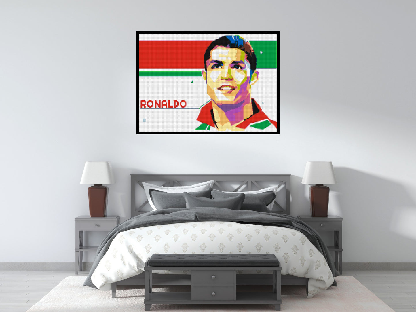 Ronaldo - Brick Art Mosaic Kit 7x5 large