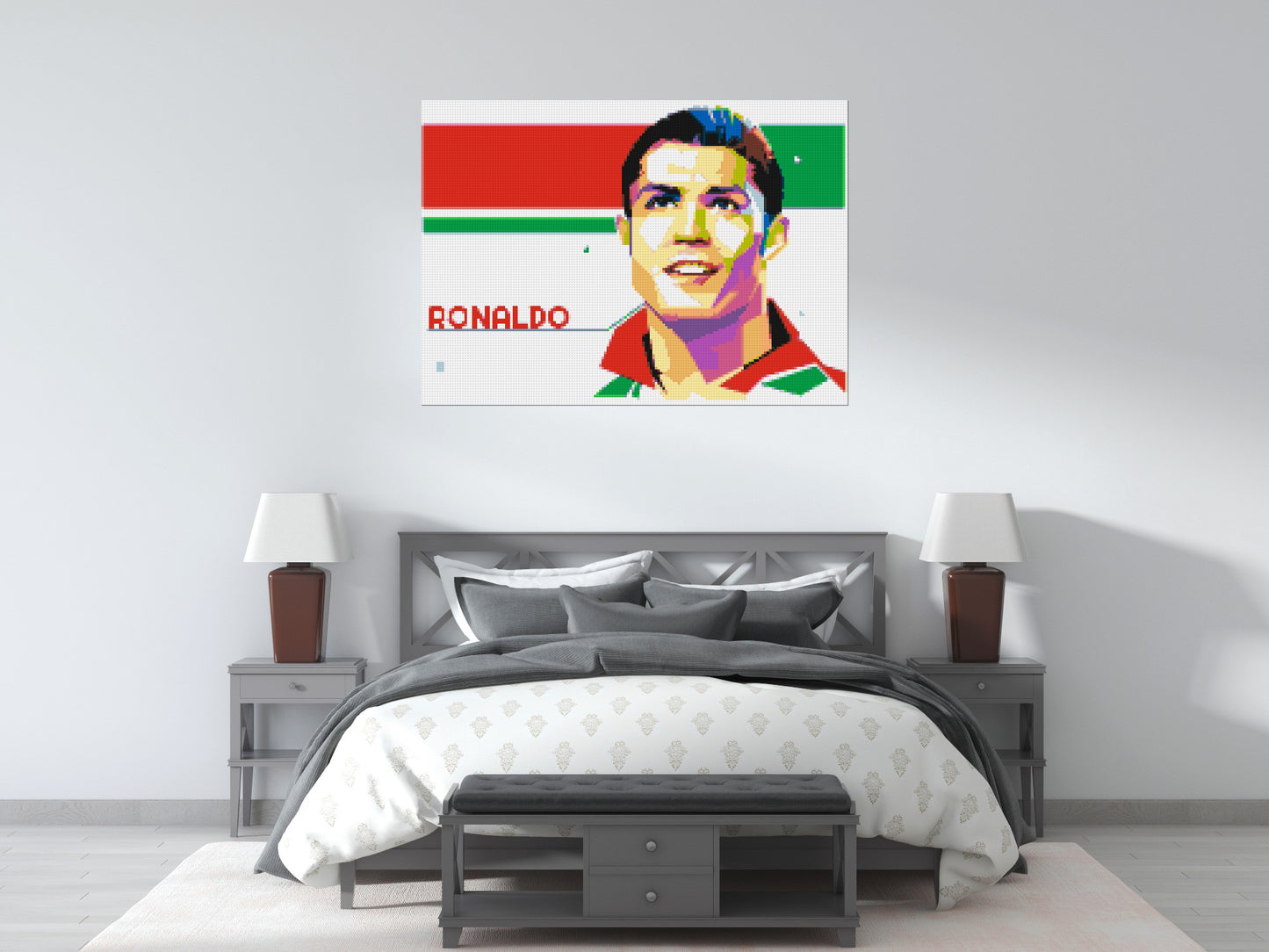 Ronaldo - Brick Art Mosaic Kit 7x5 large