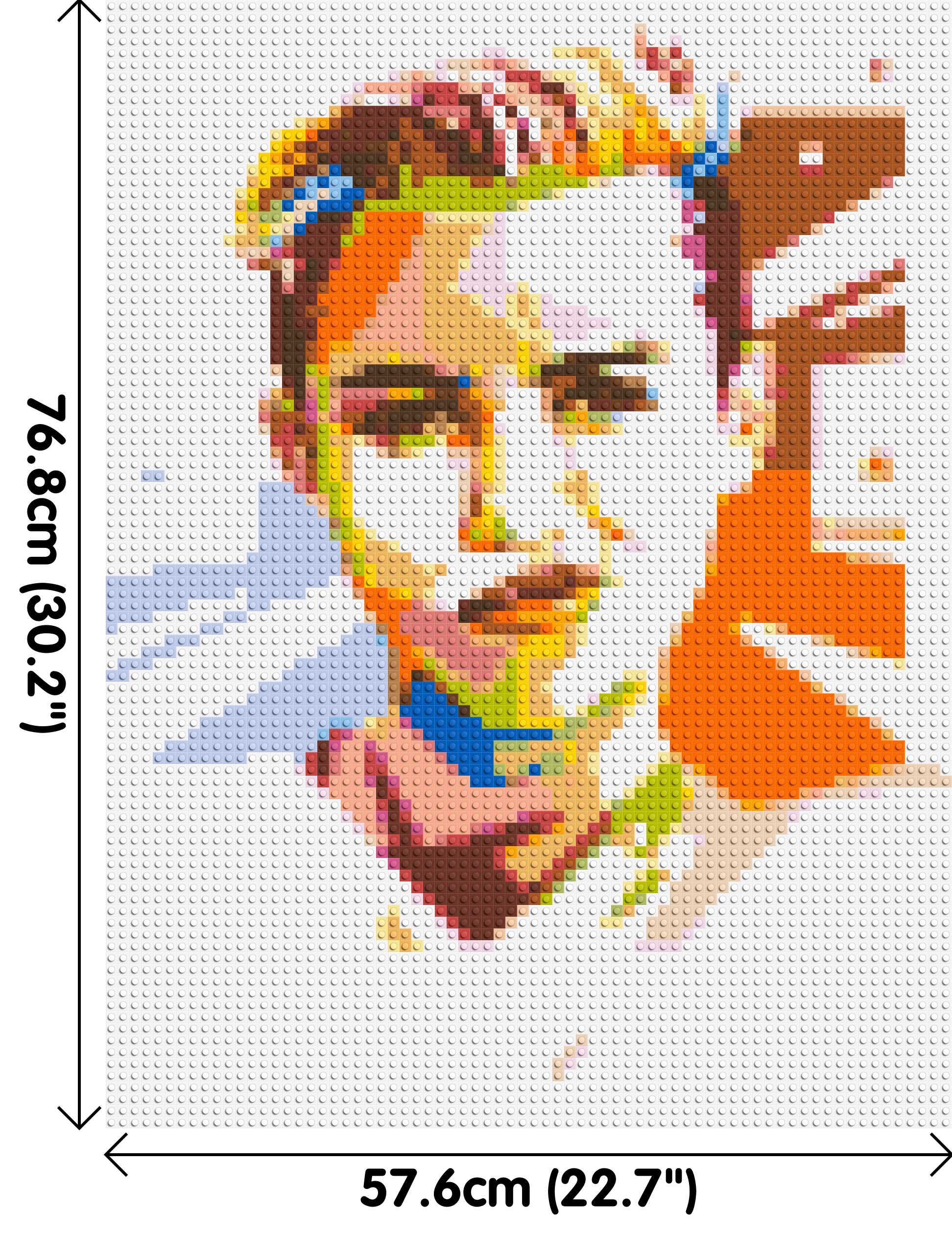 Miley Cyrus - Brick Art Mosaic Kit 3x4 dimensions