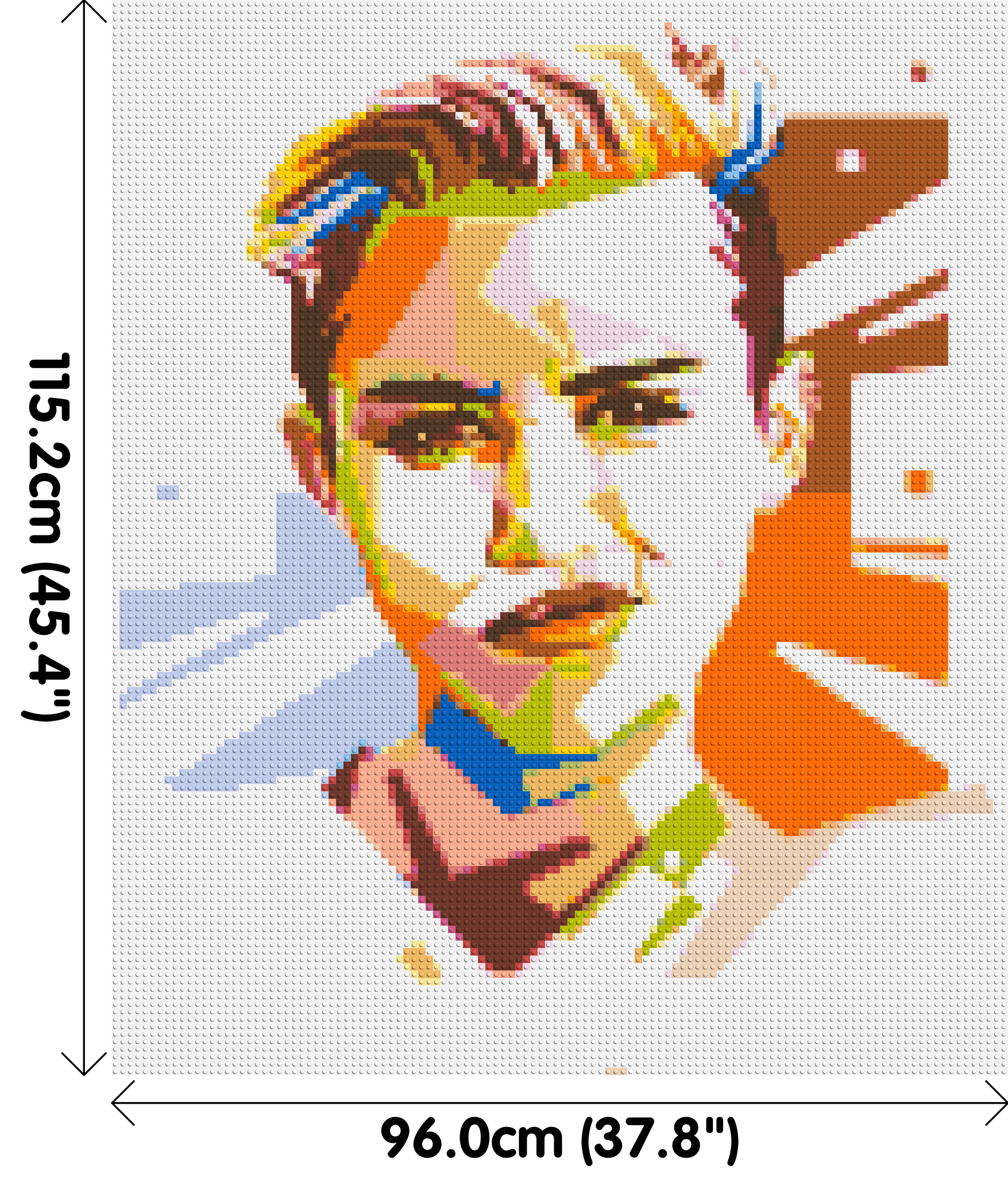 Miley Cyrus - Brick Art Mosaic Kit 5x6 dimensions