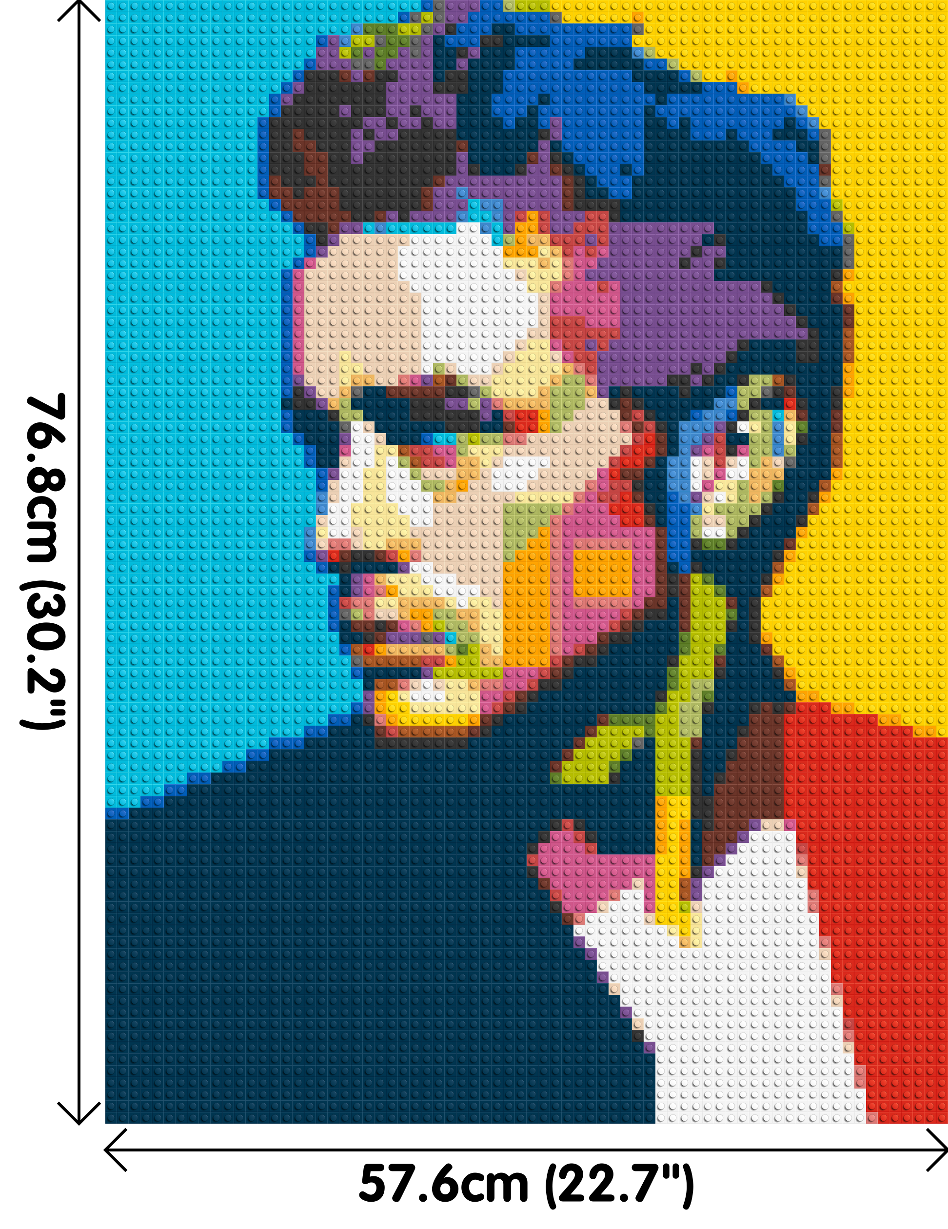 James Dean - Brick Art Mosaic Kit 3x4 dimensions