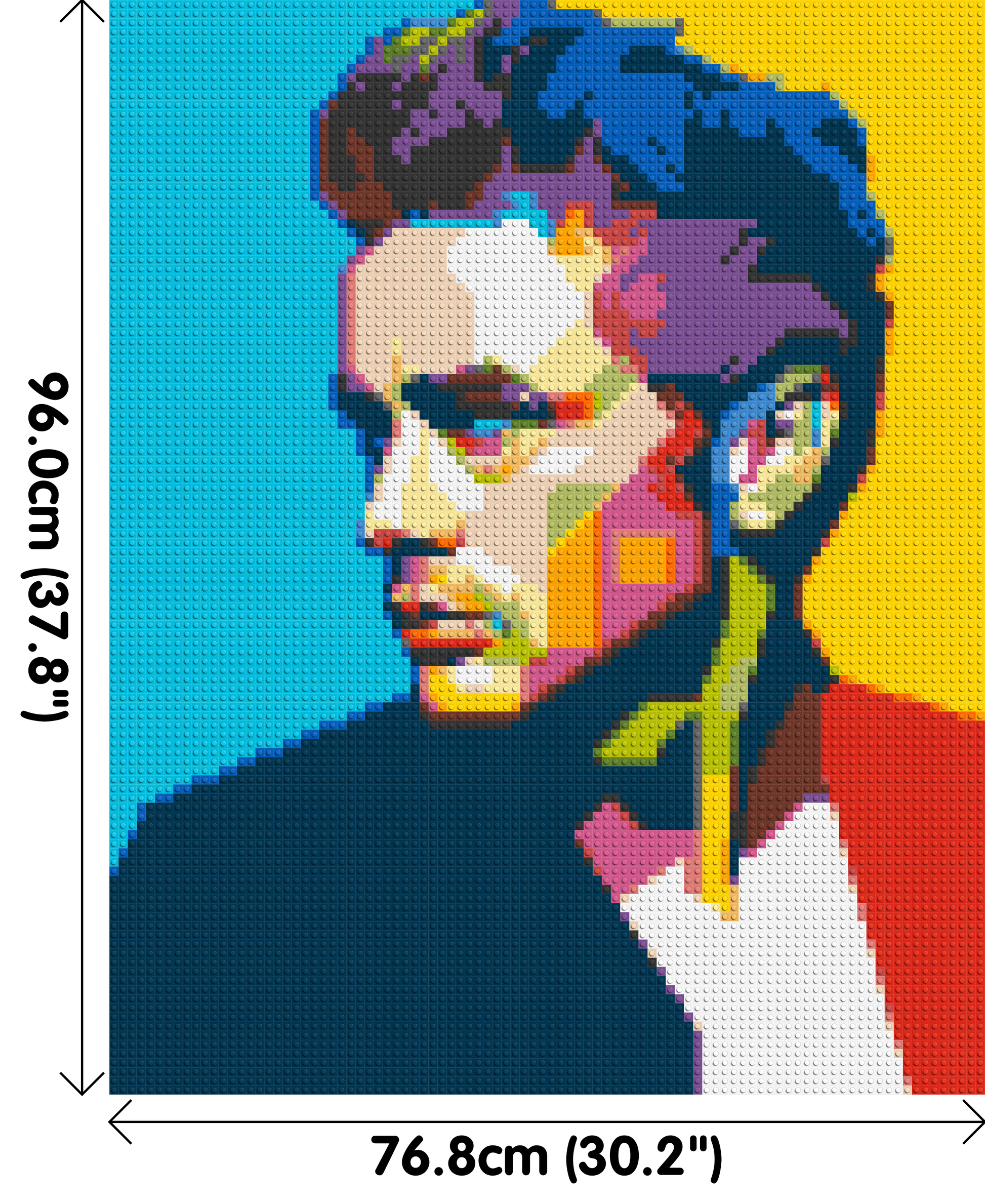 James Dean - Brick Art Mosaic Kit 4x5 dimensions