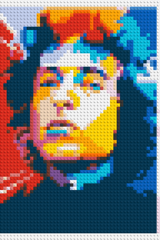 Bob Dylan - Brick Art Mosaic Kit 2x3 large